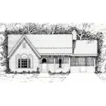 Rustic House Plan Front of House 060D-0132