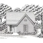 Rustic House Plan Front of House 060D-0133