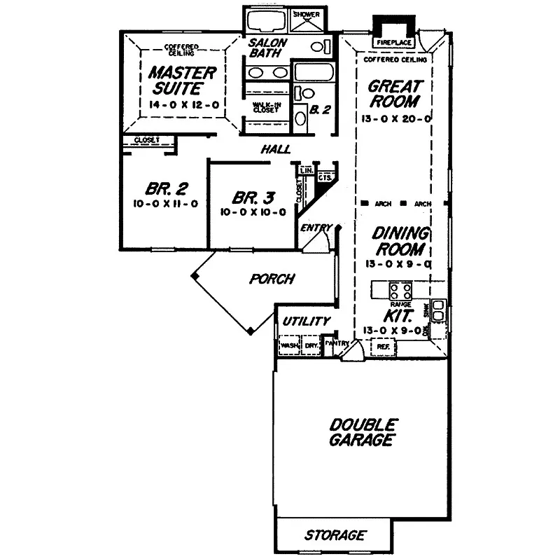 Country House Plan First Floor - 060D-0135 - Shop House Plans and More