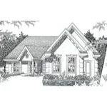 Traditional House Plan Front of House 060D-0135