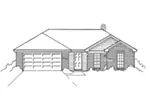 Prairie House Plan Front Photo 02 - 060D-0136 - Shop House Plans and More