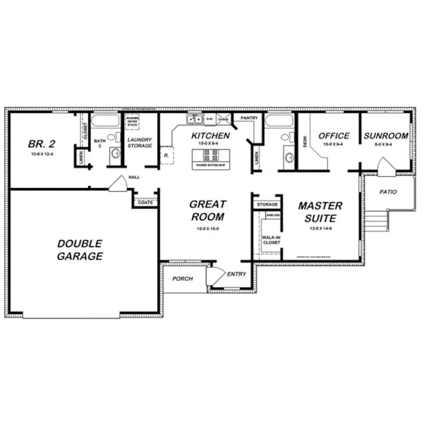 Country House Plan First Floor - 060D-0138 - Shop House Plans and More