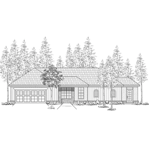 Country House Plan Front of Home - 060D-0138 - Shop House Plans and More