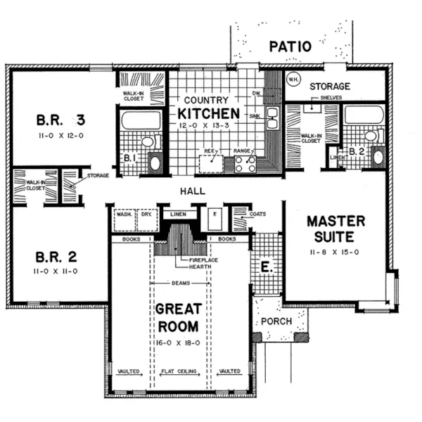 European House Plan First Floor - Gattaca Tudor Style Home 060D-0139 - Shop House Plans and More