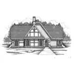 European House Plan Front of Home - Gattaca Tudor Style Home 060D-0139 - Shop House Plans and More