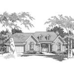 Front of Home - Vicente Hill Ranch Home 060D-0154 - Shop House Plans and More