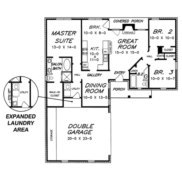 Traditional House Plan Optional Basement - Stifel European Home 060D-0156 - Shop House Plans and More