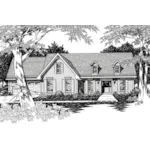 Traditional House Plan Front of Home - 060D-0164 - Shop House Plans and More