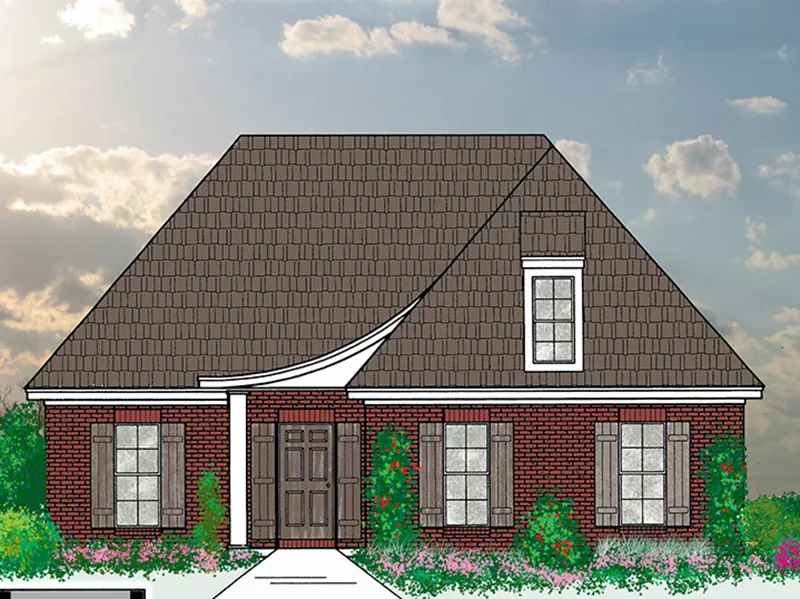 Tudor House Plan Front of Home - 060D-0168 - Shop House Plans and More