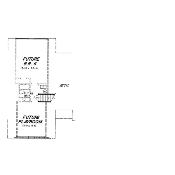 Traditional House Plan Second Floor - Iron Bluff Ranch Home 060D-0173 - Shop House Plans and More