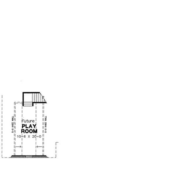 Traditional House Plan Second Floor - Zanesville Ranch Home 060D-0177 - Shop House Plans and More