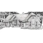 Traditional House Plan Front of Home - 060D-0190 - Shop House Plans and More