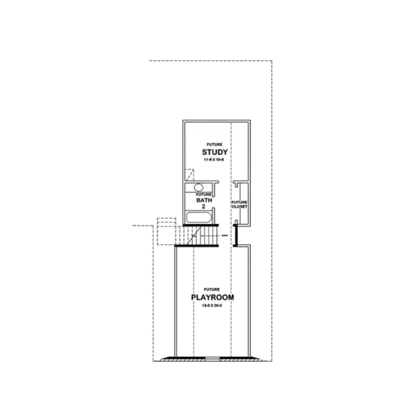 Traditional House Plan Second Floor - 060D-0197 - Shop House Plans and More