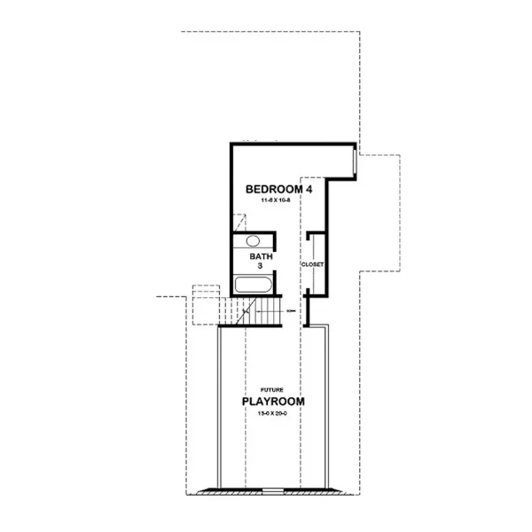 Traditional House Plan Second Floor - Auburn Falls European Home 060D-0198 - Shop House Plans and More