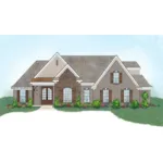 Traditional House Plan Front of Home - Auburn Falls European Home 060D-0198 - Shop House Plans and More