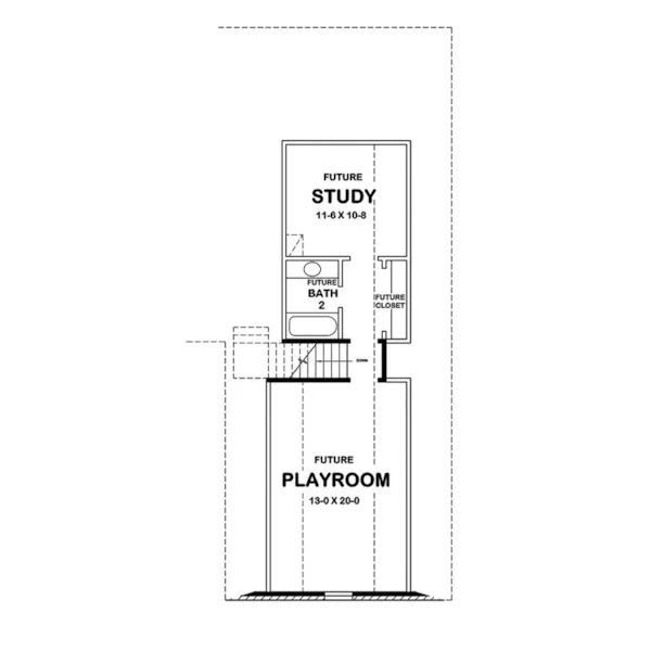 Traditional House Plan Second Floor - Brisbin Ranch Home 060D-0199 - Shop House Plans and More