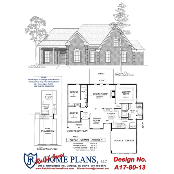 Traditional House Plan Front of Home - Brisbin Ranch Home 060D-0199 - Shop House Plans and More