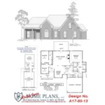 Traditional House Plan Front of Home - Brisbin Ranch Home 060D-0199 - Shop House Plans and More