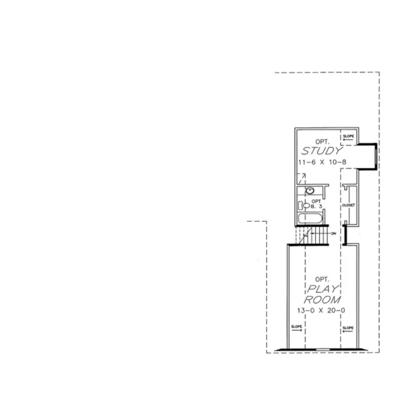 Traditional House Plan Second Floor - Emert European Home 060D-0204 - Shop House Plans and More