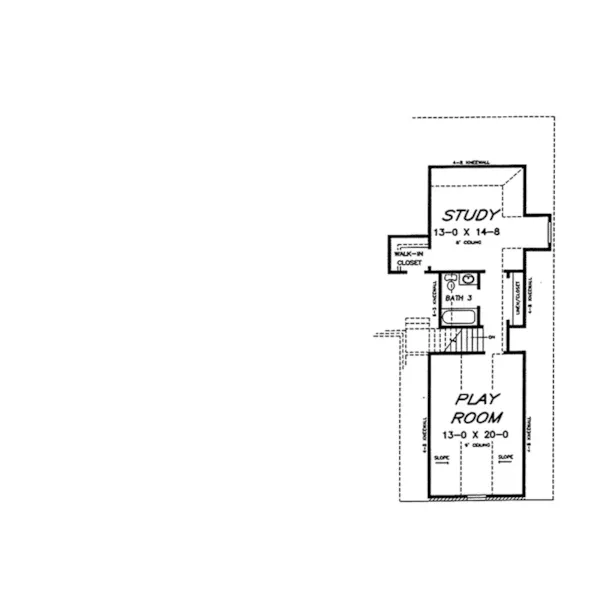 Traditional House Plan Second Floor - Martin Cove Traditional Home 060D-0205 - Shop House Plans and More