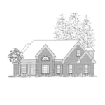 Traditional House Plan Front of Home - Martin Cove Traditional Home 060D-0205 - Shop House Plans and More