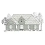 Ranch House Plan Front of Home - Pruett Ranch Home 060D-0207 - Shop House Plans and More