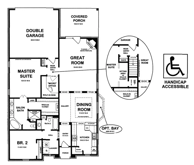 Prairie House Plan Optional Basement - 060D-0209 - Shop House Plans and More