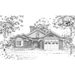 Ranch House Plan Front of Home - Creston Field Ranch Home 060D-0211 - Shop House Plans and More