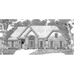 Ranch House Plan Front of Home - Anthony Mill Ranch Home 060D-0215 - Shop House Plans and More