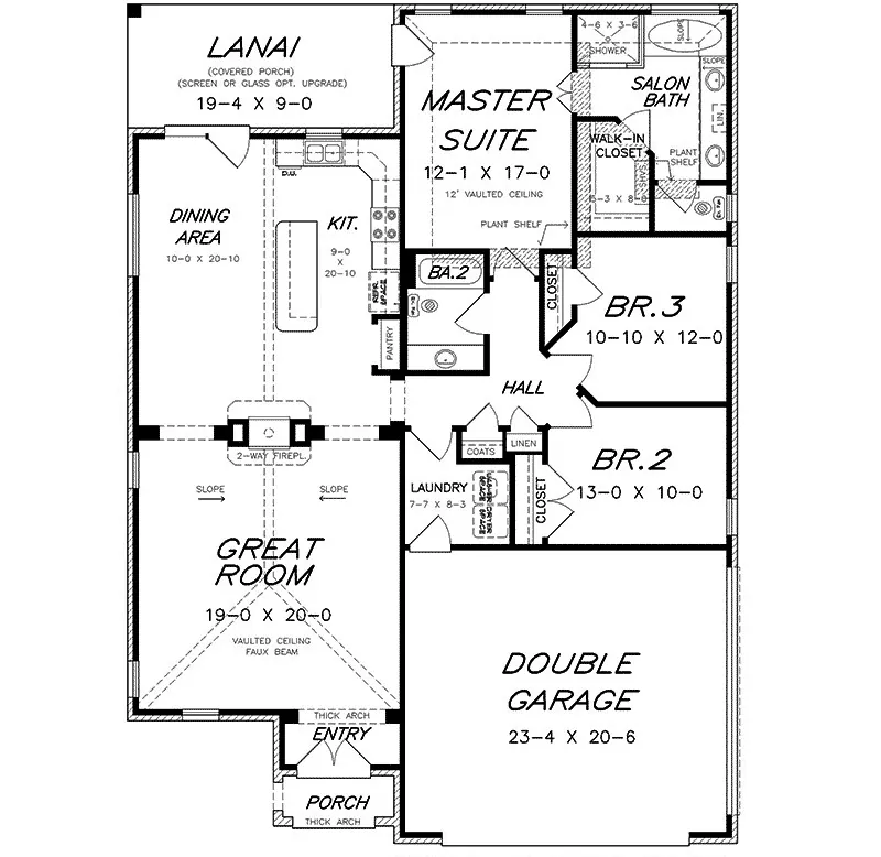 Country House Plan First Floor - 060D-0217 - Shop House Plans and More