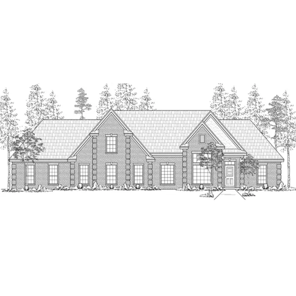 Traditional House Plan Front of Home - Felton Hill Traditional Home 060D-0230 - Shop House Plans and More