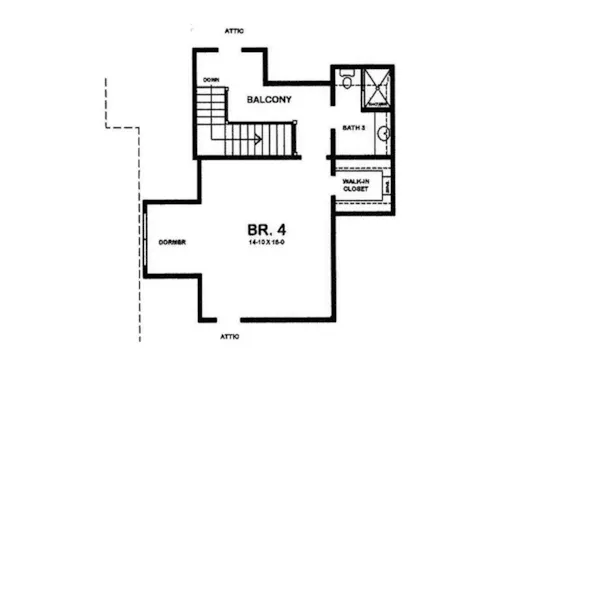 Prairie House Plan Optional Second Floor - Hancock European Home 060D-0231 - Shop House Plans and More