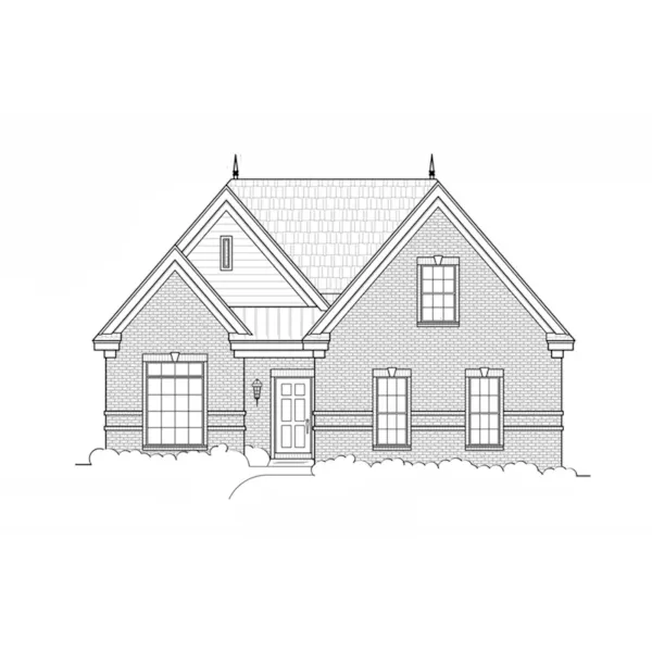 Rustic House Plan Front of Home - Maculay Bay Ranch Home 060D-0235 - Shop House Plans and More