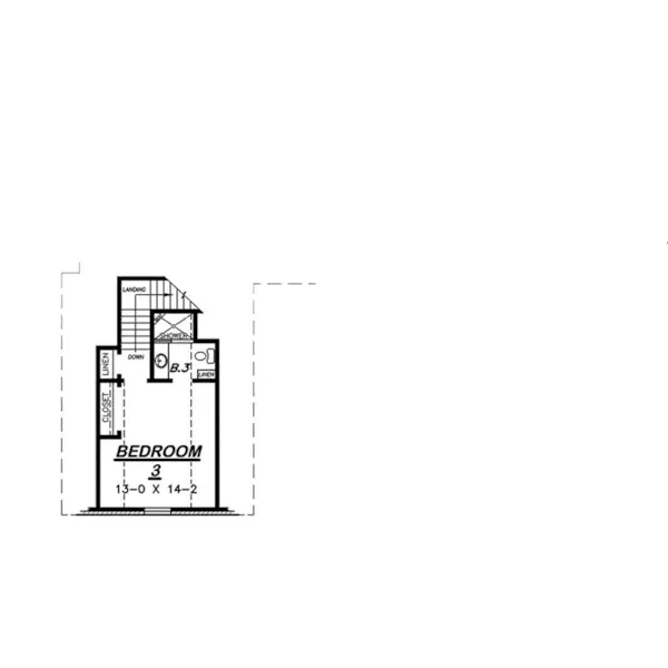 Traditional House Plan Second Floor - Oak Way Traditional Home 060D-0236 - Shop House Plans and More