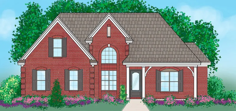Traditional House Plan Front of Home - 060D-0236 - Shop House Plans and More