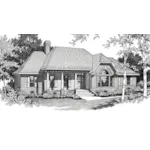 Traditional House Plan Front of Home - Janika Ranch Home 060D-0253 - Shop House Plans and More