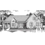 Ranch House Plan Front of Home - Baxley Ranch Home 060D-0263 - Shop House Plans and More