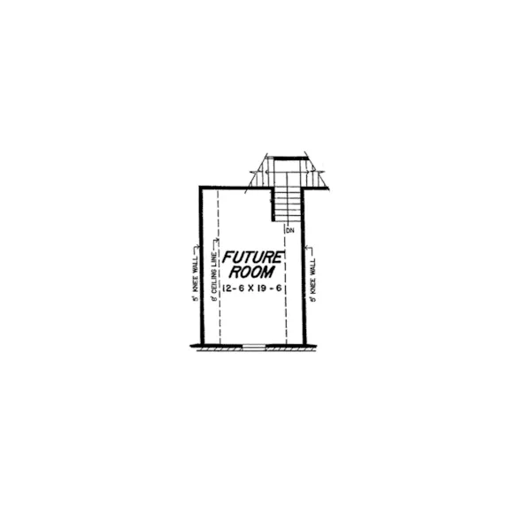 Ranch House Plan Second Floor - Hessey Ranch Home 060D-0267 - Shop House Plans and More