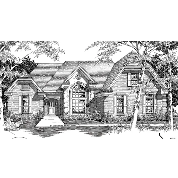 Ranch House Plan Front of Home - Macklyn Cove Ranch Home 060D-0272 - Shop House Plans and More