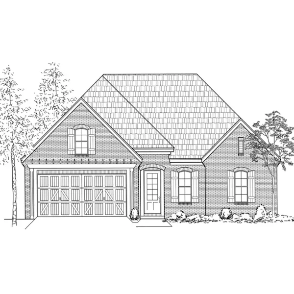 Ranch House Plan Front of Home - Paton Lane Ranch Home 060D-0274 - Shop House Plans and More