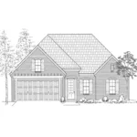 Ranch House Plan Front of Home - Paton Lane Ranch Home 060D-0274 - Shop House Plans and More