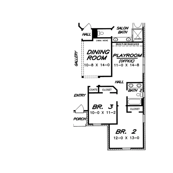 Ranch House Plan Optional Basement - Paton Lane Ranch Home 060D-0274 - Shop House Plans and More