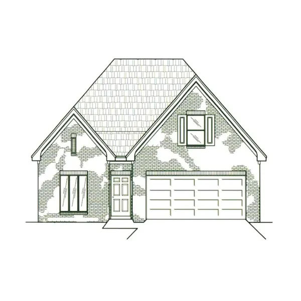 Traditional House Plan Front of Home - Stauffer European Home 060D-0281 - Shop House Plans and More