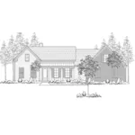 European House Plan Front of Home - Sugarbrook Country Home 060D-0282 - Shop House Plans and More