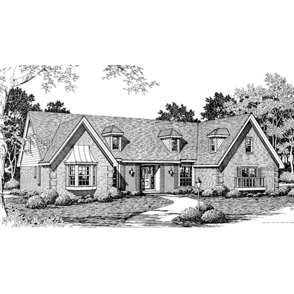 Front of Home - Walnut Gate Ranch Home 060D-0284 - Shop House Plans and More