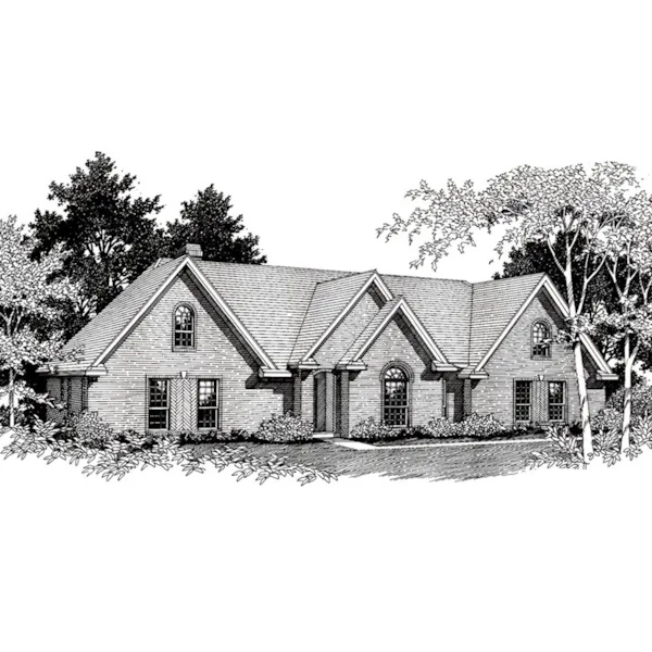 Front of Home - Suwannee Ranch Home 060D-0291 - Shop House Plans and More