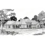 Ranch House Plan Front of Home - 060D-0292 - Shop House Plans and More