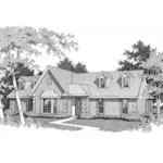 Ranch House Plan Front of Home - Rodgers Hill Ranch Home 060D-0293 - Shop House Plans and More