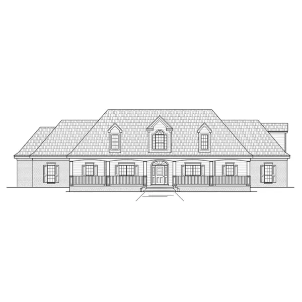 European House Plan Front of Home - Atkinson Place Luxury Home 060D-0304 - Shop House Plans and More