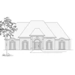 Traditional House Plan Front of Home - Blackcreek European Home 060D-0306 - Shop House Plans and More